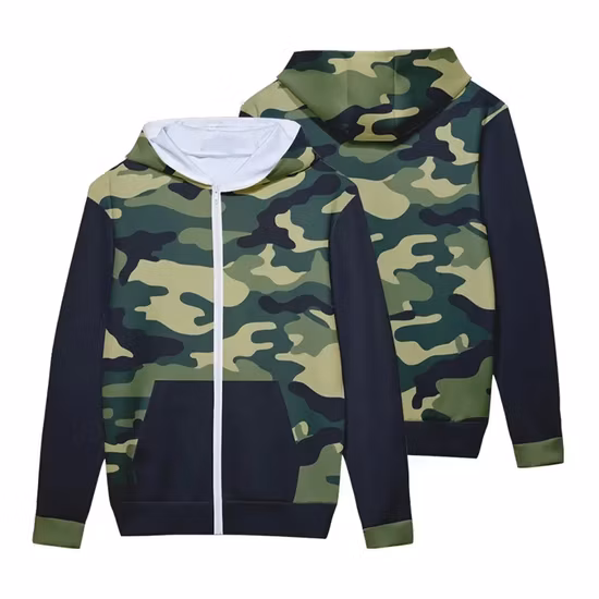 Jaqueta personalizada por atacado moletom com sublimação OEM Hoodies