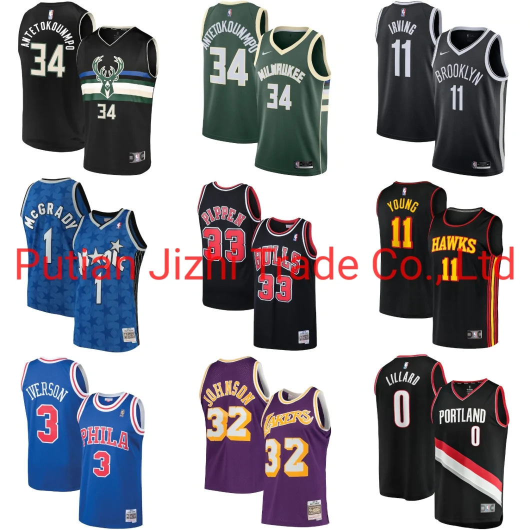 Wholesale Cheap Hardwood Classics Chicago Bulls La Lakers Bucks Swingman Basketball Jerseys