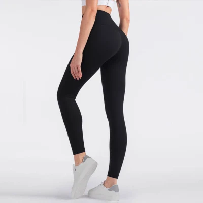 Leggings femininas para academia com compressão para exercícios de cintura alta para yoga